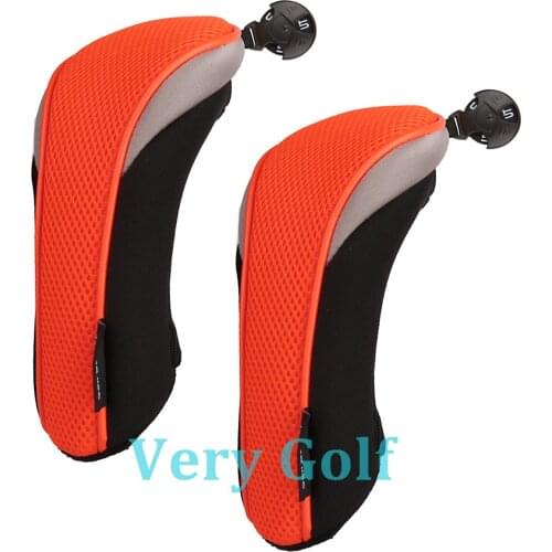 2pcs Golf Club Hybrid Head Cover Utility UT Cover Set