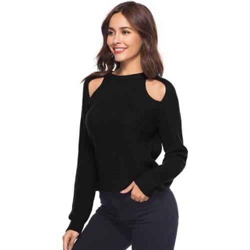 2019 New XL Size Female Sweater Long Section Knitted Solid Color Leisure Loose Slim Fit O-neck Korean Womans Fashion Sweaters
