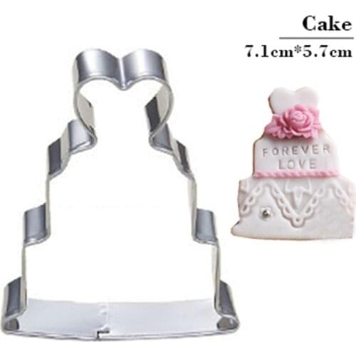 3 Loves Metal Cookies Melon cutter Fondant Biscuit Cookie Cutter Tools Bakeware Set Stainless Steel Cheap Kitchen Bakeware Shop