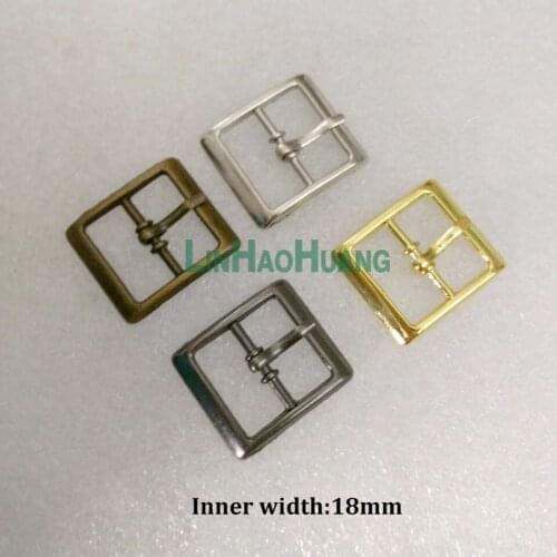 40 pcs/Lot Metal Alloy 18mm Shoe Buckle With Pin Alloy Belt Buckle Silver/Black/Bronze/Light Gold Free Shipping Ding2017112801
