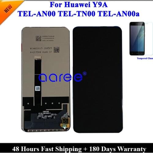 6.63' Original LCD Display For Huawei Y9A LCD For Huawei Y9A TEL-AN00 TEL-TN00 Display LCD Screen Touch Digitizer Assembly