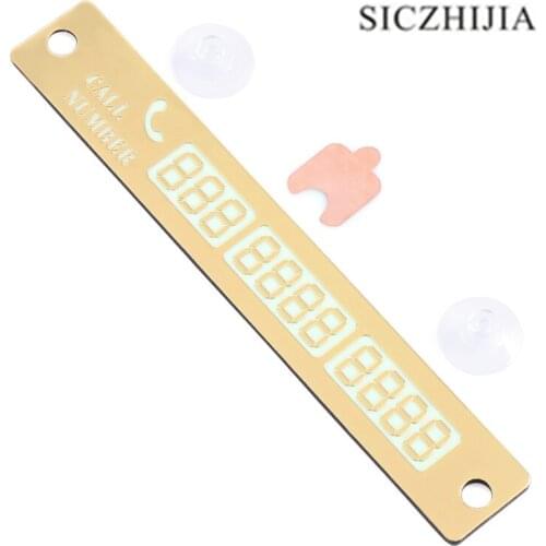 Car temporary parking card telephone number plate for Suzuki SX4 SWIFT Alto Liane Grand Vitara Jimny S-Cross