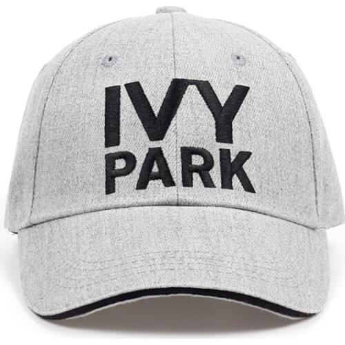 IVY PARK Baseball Cap Beyonce Sporty Style Cotton Hemp ash Hat Unisex Snapback Caps for Women Man Brand Embroidery IVYPARK