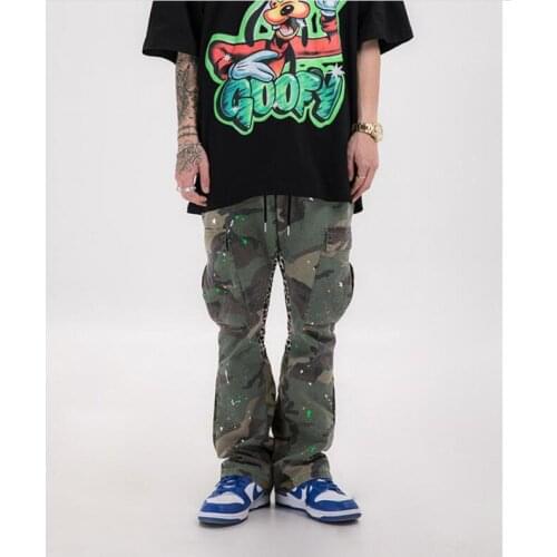 NEW 2021 Mens Pants JAY-Z HIPHOP HOMME PATALON CAMO PANTS SLIM TYGA camo jeans trousers hip-hop fashion NEW WEST Camouflage MAN