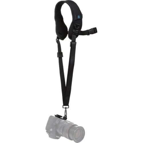 PULUZ Quick Release Anti-Slip Soft Pad Nylon Breathable Curved Camera Strap with Metal Hook for SLR / DSLR Cameras