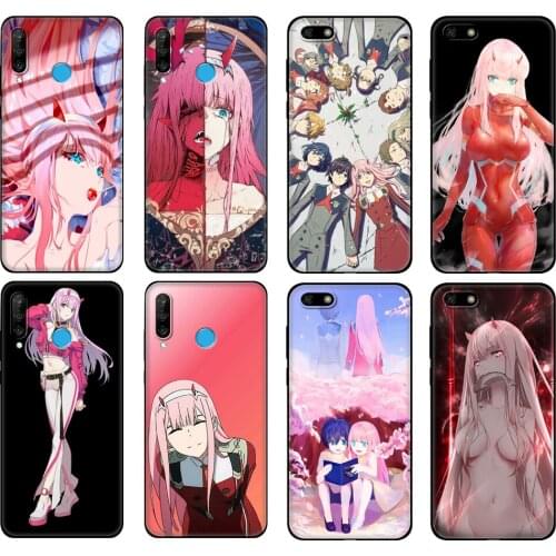 Black tpu Case For Huawei Honor 20 Lite 10 10i 20S 30S 30 Case Honor 7A 5.45 7s 7C 5.7 Case Zero Two Darling in the FranXX Anime