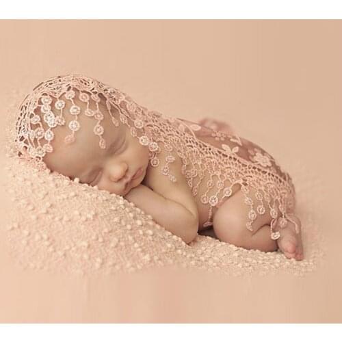 Baby Photography Photo Prop Outfits Newborn Stretchy Backdrop Wrap Cloth Costume Stretch Lace Wrap Newborn Photography Props