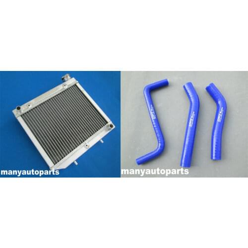 FOR Honda ATV TRX450R TRX 450 2004 2005 2006 2007 2008 2009 aluminum radiator WITH BLUE hose
