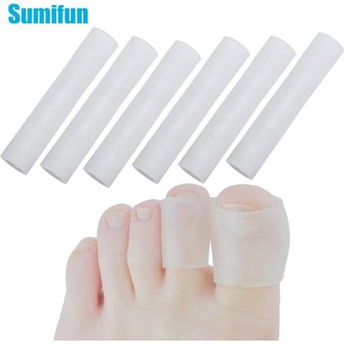 10pcs Gel Tube Finger & Toe Protectors Foot Feet Pain Relief Guard For Feet Care Insoles Little Toe Corn Blisters Callus D1322