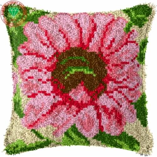 Diy Needlework pillowcase embroidery Flower Handmade carpet sets embroidery stitch thread Stitch Threads embroidery Home Decor