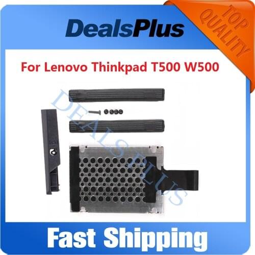 New HDD Hard Disk Drive Caddy + HDD Caddy Cover + Screws For Lenovo Thinkpad T500 W500