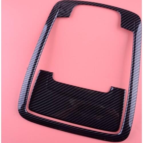 2Pcs/Set Car Carbon Fiber Style Front Reading Light Cover Trim Frame Fit For Dodge Ram 1500 2019 2020