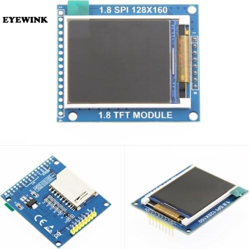 LCD Module Display PCB Adapter 1.8 inch Serial SPI TFT Power IC SD Socket 128X160 C1Hot New Arrival for arduino Diy Kit