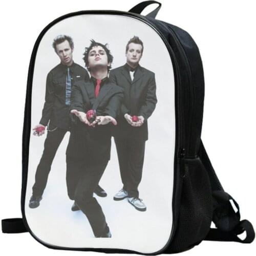 Revolution backpack Green day daypack American Idiot schoolbag Punk rock rucksack Satchel school bag Photo day pack
