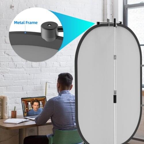 Selens 2 in 1 Backdrop Cloth Magnetic Reflector Holder Studio Screen Photography Background For YouTube Video Studio