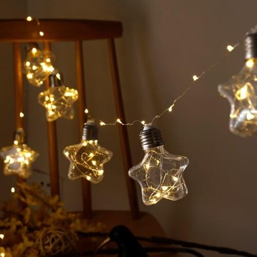 Net Red Ins Star Small Lantern Christmas Decoration Starry Girl Heart Room Decoration Romantic Bedroom Layout