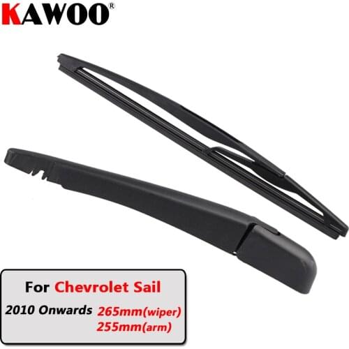KAWOO Car Rear Wiper Blade Blades Back Window Wipers Arm For Chevrolet Sail Hatchback (2010 Onwards) 265mm Auto Windscreen Blade