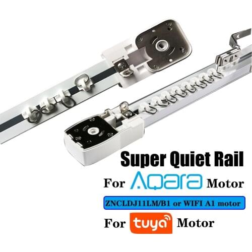Super Silent Customizable Electric Curtain Track Aqara zigbee/Aqara B1 curtain motor Smart Curtain Rail Control System Free Ship