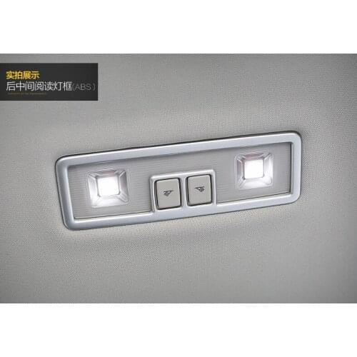 1 PC Luxurious ABS Chrome Car Interior Reading Map Light Lamp Cover Trims For Volkswagen Teramont 2017 Car Styling Accessories