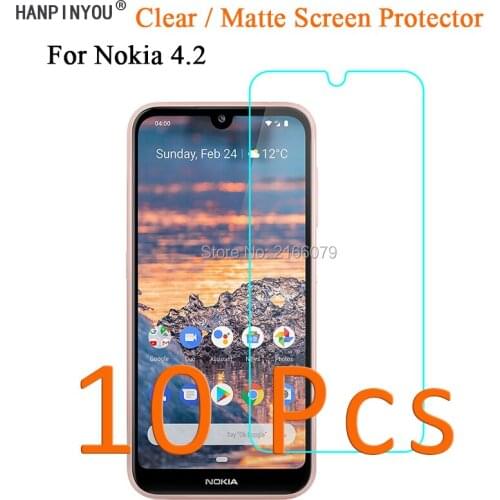 10 Pcs/Lot HD Clear / Anti-Glare Matte Anti-Scratch Screen Protector For Nokia 4.2 TA-1157 5.71" Protective Film Guard