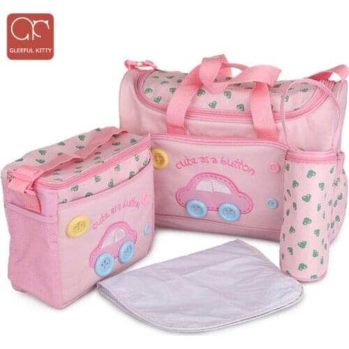 4 PCS/SET New 2020 brand Diaper Bag Fashion multifunctional large capacity Waterproof Nappy Bags,women backpack,Mummy Baby Bag