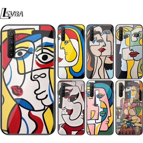 Picasso Abstract Art For OPPO A94 A11 X A9 A12 E A93 A92 A73 A72 A53 S A52 A32 A31 AX7 A7 A5 Pro 2020 Black Phone Case