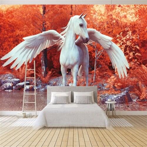 Abstract Custom Photo Modern Wallpaper Wall Mural Animal Hore Backdrop Wall Covering Living Room Home Decor