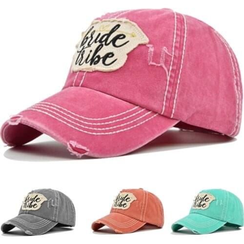 Bride Embroidery Patch Retro Mens Baseball Cap Snapback Kpop Hip-Hop Dad Hat Cotton Womens’ Hat Cotton Sun Hat BQM089