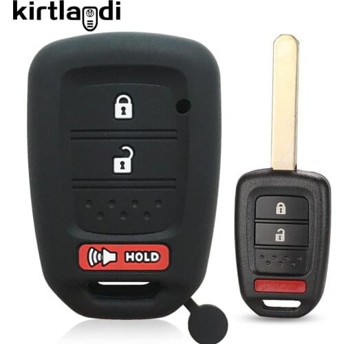Car Remote Key Case for Honda Accord CR-V HR-V FIT XRV VEZEL CITY JAZZ HRV FRV GREIZ GIENIA Fob 3/4 Buttons Keychain Key Holder