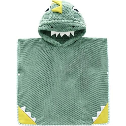 Baby Bathrobe Cartoon Dinosaur Baby Blanket Kid Hooded Bathrobe Toddler Baby Bath Towels Newborn Baby Blanket Childrens Towel