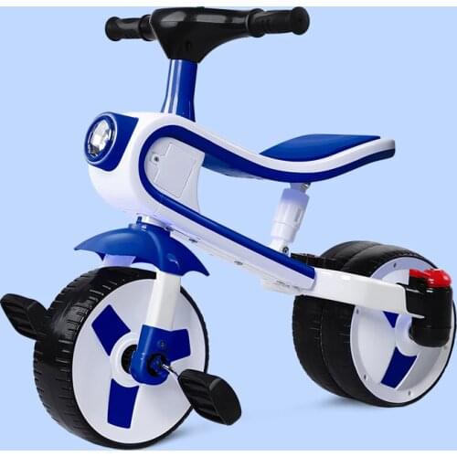 2 In 1 kids Tricycle Baby Bike Bicycle Children Balance Bike Ride on Toys Car birthday Gift with Music For 2-6 Years Old
