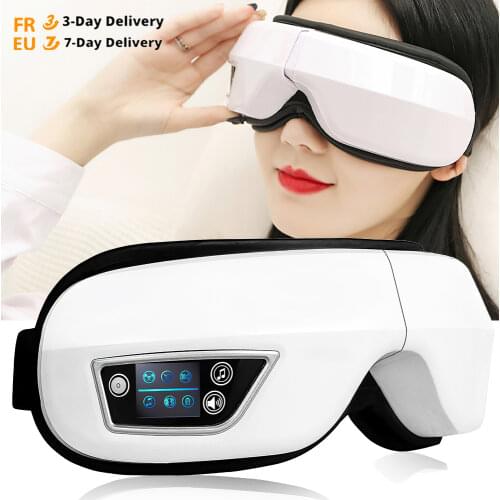 DIOZO Hot Compress Vibration Eye Massage Instrument Air Pressure Bluetooth Music Electric Massager Relieve Eye Fatigue Massage