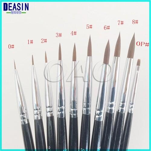 2018 Good Quality Sable porcelain pen dental glaze on porcelain pen dental technician calligraphy brush porcelain pen