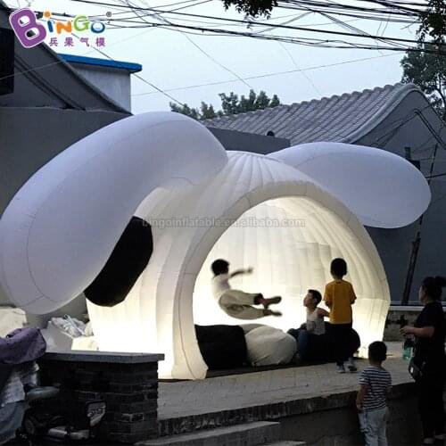 Personalized 6x3x2.8 meters inflatable bunny tent / inflatable rabbit dome / inflatable carnival tent toy