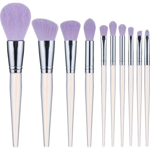 10Pcs Makeup Brush Eye Face Makeup Brush Artificial Fiber Cosmetic Brush