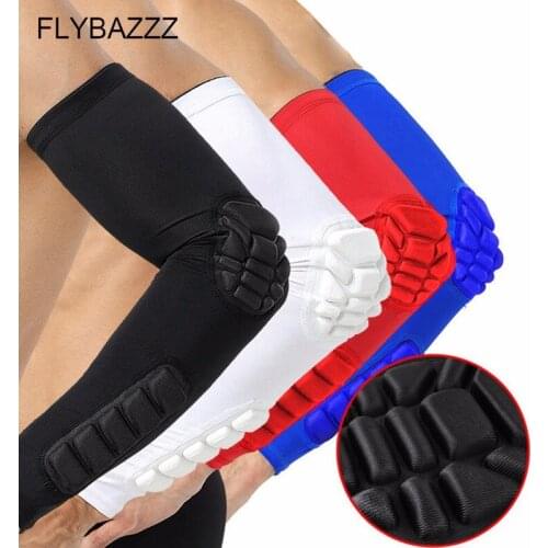 1 PCS New Honeycomb Compression Elbow Pads Supports Football Basketball GYM Sports Safety Breathable Arm Sleeves Elbow Protector