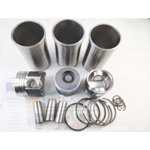 Set of pistons, piston rings, cylinder liners, piston pins for Laidong LL385B, check with us the engine model , part number