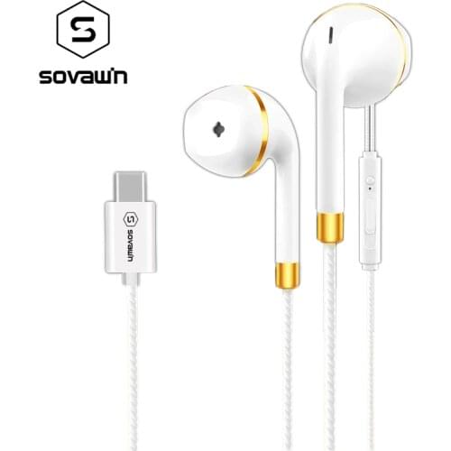 USB Type-C Earphones Wired Control With Microphone Type C Earphone USB-C Earbuds For LeEco Le 2 / Max/ Pro for Xiaomi Mi5