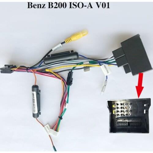 New Hot Special ARKRIGHT Wiring Harness Cable For Benz B200 ISO-A V01 Radio Head Unit Adaptor