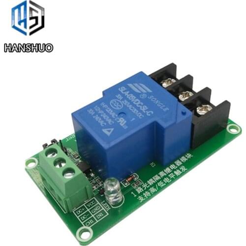 ONE 1 channel relay module 30A with optocoupler isolation 5V 12V supports high and low Triger trigger
