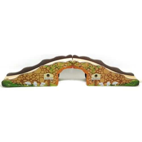 P006 Track game scene cave wooden bridge compatible train tracks suitable for wood and electric car