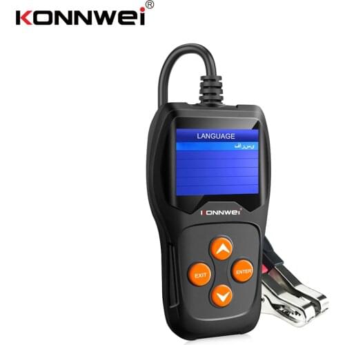 KONNWEI KW600 Car Battery Tester 12V Professional 100-2000 CCA Automotive Battery Load Analyzer and Alternator Tester Waveform