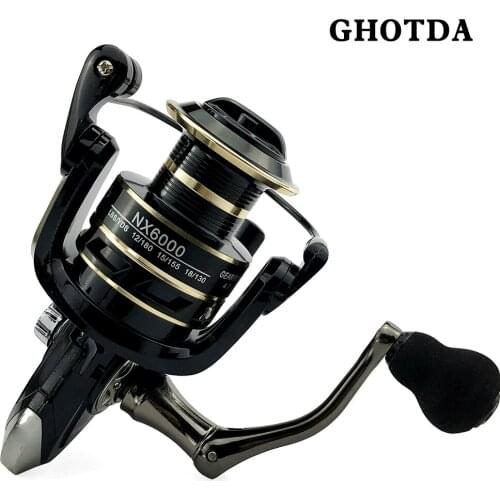 Spinning Fishing Reel 12BB + 1 Bearing Balls 2000-7000 Series Metal Coil Spinning Reel Boat Rock Fishing Wheel