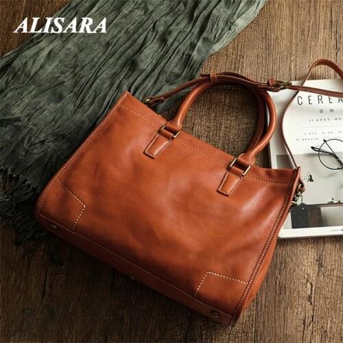 Tote for Woman,Leisure retro style, crossbody bags for women load laptop bag, yellow brown essentials ,Retro Shopping bag brown