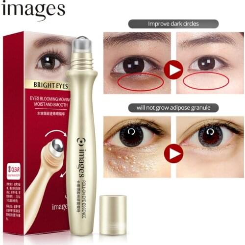 IMAGES Hyaluronic Acid Eye Serum Remove Wrinkles Skin Care Dark Circle Anti-Aging Anti-Puffiness IMoisturizing Rolling Eye Care