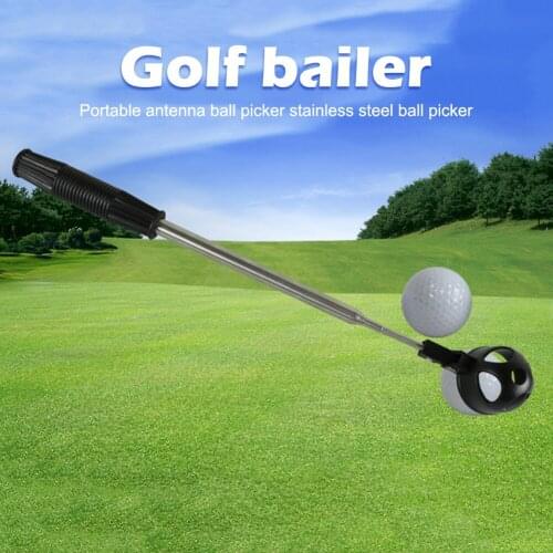 Practice Golf Ball Retriever Aids Equipment 8 Sections Outdoor Game Shrinking Tool for Yard Training Entertainment