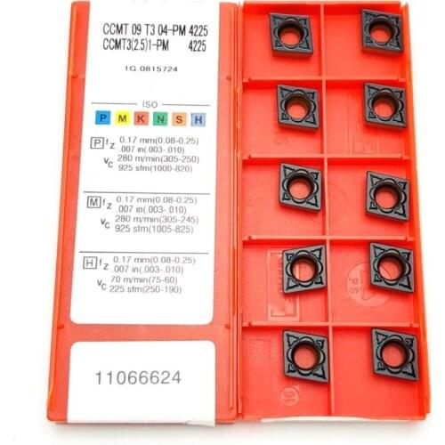 CCMT09T304 PM 4225 Carbide Tool CNC Lathe Tool Indexable Turning Tool High Quality CNC Alloy Cutting Tools Turning Inserts
