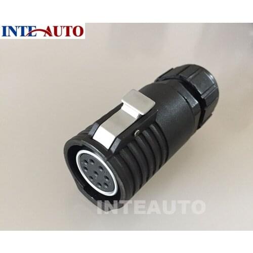 9 pins WP20 series Waterproof dust-proof cable male female connector, electrical plug receptacle