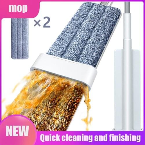 Magic Self-Cleaning Squeeze Mop Microfiber Spin And Go Flat Mop For Washing Floor Home Cleaning Tool Bathroom Accessories