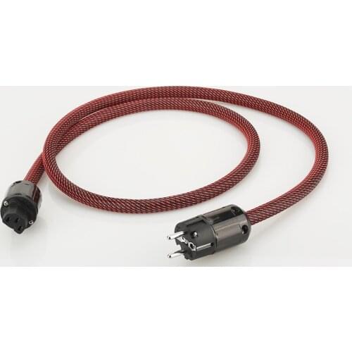 Hi-End Pure Copper Schuko Power Cable for Audio Equipment EU AC Power Cord 1.5M